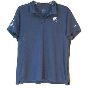 NIKE Golf Polo Button Up Fitness Athletic Resort Short Sleeve Golfing Tee